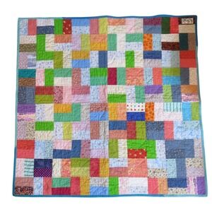 Project Linus Handmade Quilt Blanket Colorful Patchwork Kids Baby